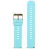 U27 rubber watch strap - blue/rosegold - 20mm