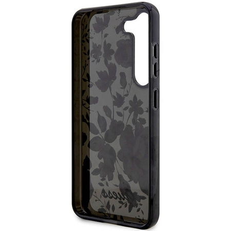 Guess GUHCS23MHCFWSK S23+ S916 czarny/black hardcase Flower Collection