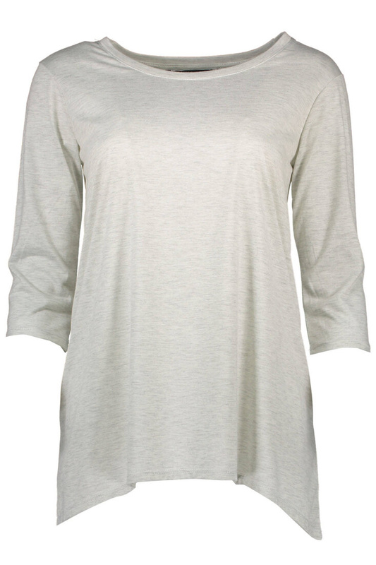 SILVIAN HEACH WOMEN'S 3/4 SLEEVE T-SHIRT GRAY