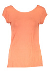 GUESS JEANS WOMEN&#39;S SHORT SLEEVE T-SHIRT ORANGE