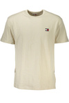 TOMMY HILFIGER MEN&#39;S SHORT SLEEVED T-SHIRT BEIGE