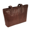 Women's leather elegant shoulder shopper bag