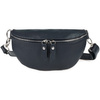 Navy Blue Women's Italian Leather Strap Purse Kidney Sachet B68