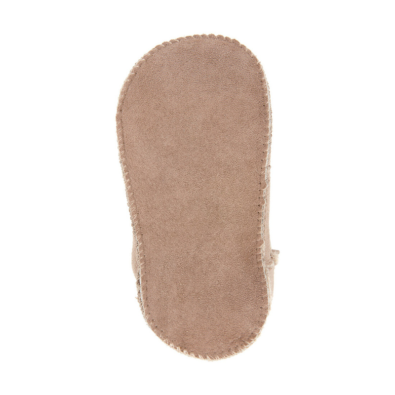 KIKO children's leather slip-on insulated slippers