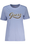 GUESS JEANS SHORT SLEEVE T-SHIRT WOMEN BLUE