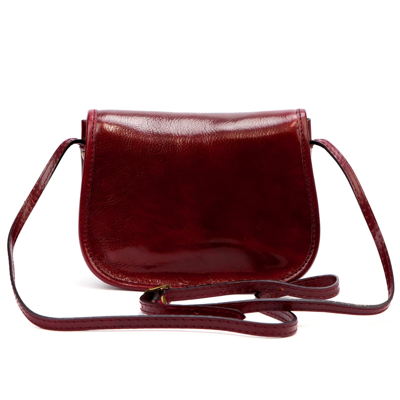 Classic leather women's messenger bag by Florence