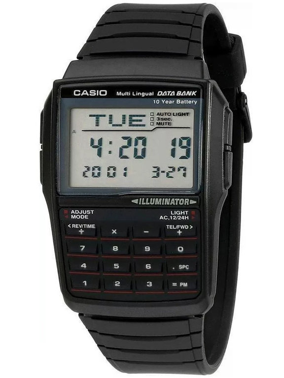 ZEGAREK MĘSKI CASIO VINTAGE DATABANK DBC-32D-1ADF (zd162b)