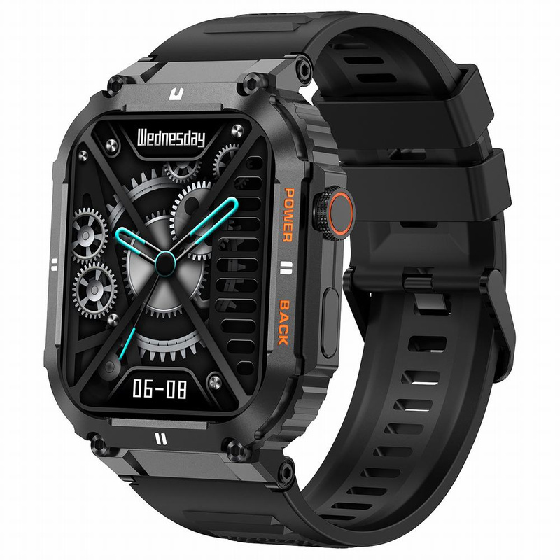 SMARTWATCH MĘSKI Gravity GT6-1 - WYKONYWANIE POŁĄCZEŃ, MONITOR SNU (sg020a)