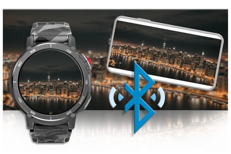 SMARTWATCH MĘSKI Rubicon RNCF08- WYKONYWANIE POŁĄCZEŃ - BLUETOOTH CALL (sr053a)