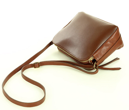 Women's leather messenger bag - MARCO MAZZINI