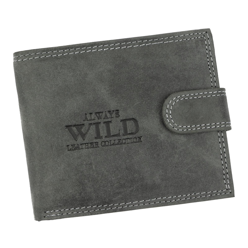 Meestele moeldud naturaalsest nahast rahakott Wild N992L-P-CHM RFID