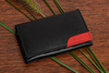 Women's leather wallet large horizontal with earworm RFiD black BELTIMORE 038