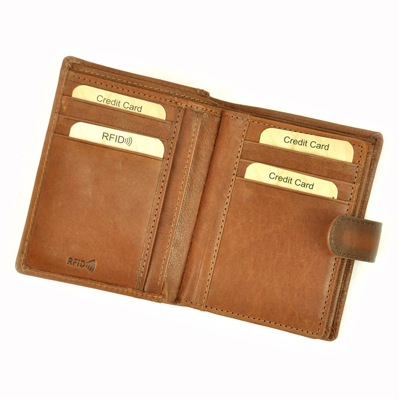 Men's genuine leather wallet EL FORREST 852-29 RFID