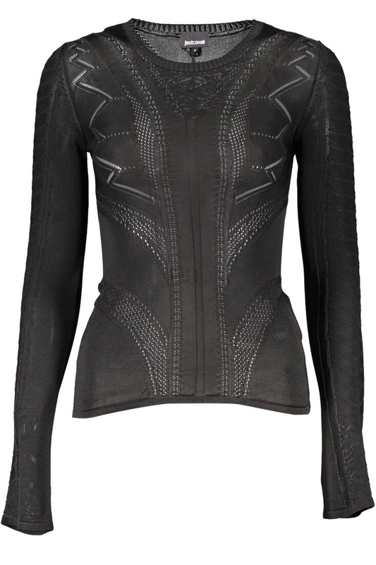 JUST CAVALLI BLACK WOMAN SWEATER