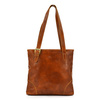 Elegant large leather shopper bag with organizer