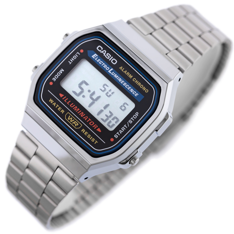 ZEGAREK MĘSKI CASIO A168WA-1A (zd088a) - KLASYKA