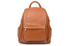 Leather urban women's backpack, spacious and stylish