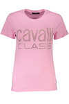 CAVALLI CLASS WOMEN'S SHORT SLEEVE T-SHIRT PINK