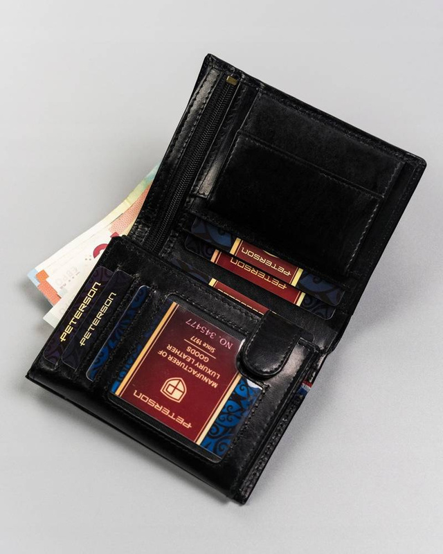 Leather's wallet RFID PETERSON PTN 22308-VT-A