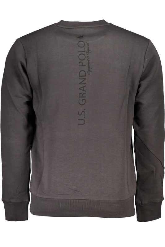 US GRAND POLO MEN&#39;S GRAY ZIPLESS SWEATSHIRT