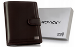 Leather wallet RFID ROVICKY PC-108L-BAR