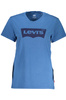 LEVI&#39;S BLAUES FRAUEN-KURZARM-T-SHIRT