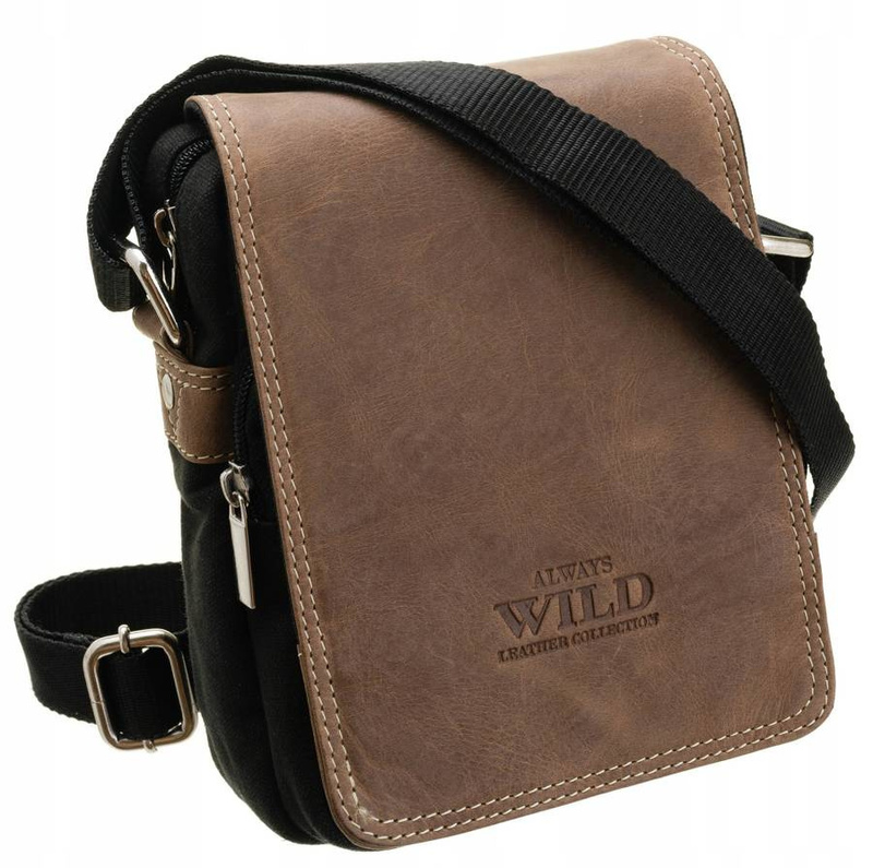 Men's leather shoulder bag Always Wild