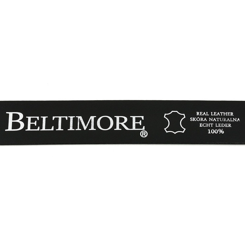 Baltimore curea de bărbați din piele de denim maro 523 : Culori - maro, bej, Dimensiunea centurii - r.120-135 cm