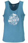 GIAN MARCO VENTURI MAN BLUE TANK TOP