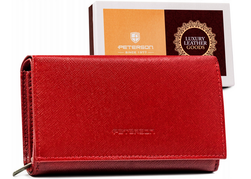 Leather wallet RFID PETERSON  PTN RD-07-GCLS