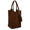 Large leather bag large A4 bag with a dark brown L82 sachet