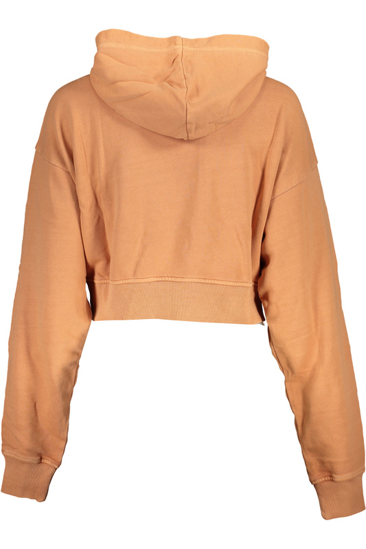 CALVIN KLEIN WOMEN&#39;S ZIPLESS SWEATSHIRT ORANGE