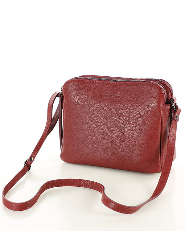 Women's leather messenger bag - MARCO MAZZINI