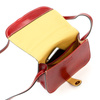 Elegant leather women's crossbody bag