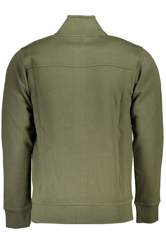 US GRAND POLO MEN&#39;S GREEN ZIP SWEATSHIRT