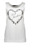 LOVE MOSCHINO TANK TOP FEMEIA ALB