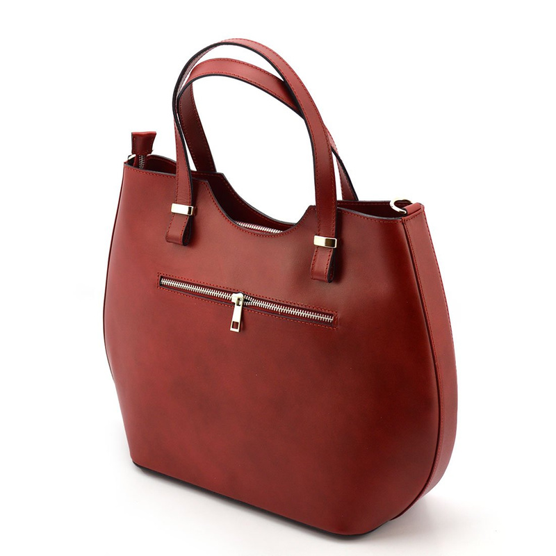 Elegant, stylish, large leather handbag