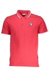 FILA MEN&#39;S RED SHORT SLEEVED POLO SHIRT