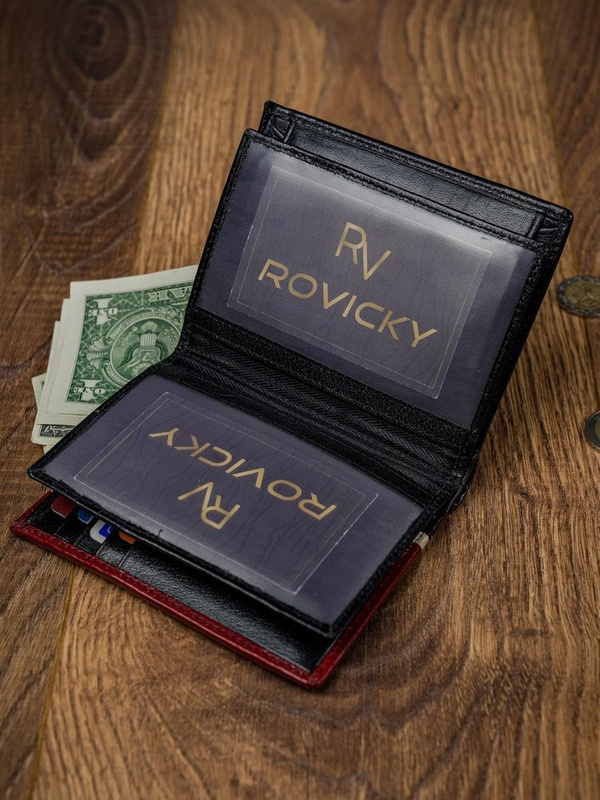 Leather men wallet ROVICKY 331L-RBA-D