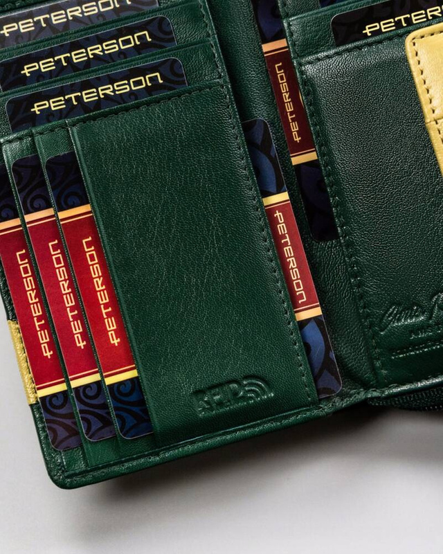 Women's genuine leather wallet Peterson PTN KA-18