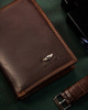 Men's genuine leather wallet Peterson PTN WL-0306-COM