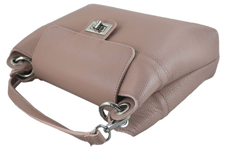 Torebka damska skórzana crossbody - Czerwona 