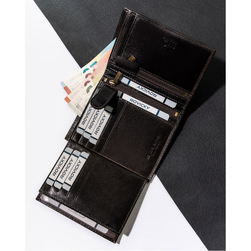 Leather wallet RFID ROVICKY N575-RVT