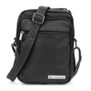 Baltimore schwarz Herren klein Leder Letterman Tasche G62