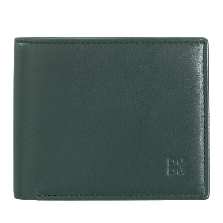 DUDU Leather Wallets for Men, RFID Protected Slim Purse Coloured with Coin Pocket and Cards Slots