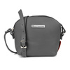 Handbag postbag small women's leather strap gray Beltimore N22