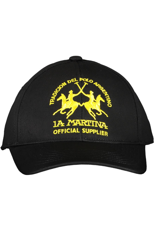 LA MARTINA BLACK MAN HAT