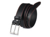 BELTIMORE premium natural grain leather belt A36 : Colors - black, Strap size - r.110-125 cm