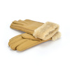 Five-finger leather insulated gloves