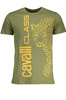 CAVALLI CLASS GRÜNES KURZÄRMELIGES HERREN-T-SHIRT